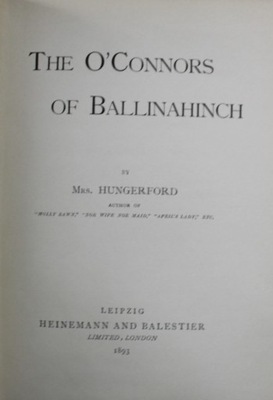 The OConnors of Ballinahinch 1893 r.