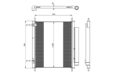 NRF CONDENSER AIR CONDITIONER CITROEN C-ZERO MITSUBISHI I PEUGEOT ION  