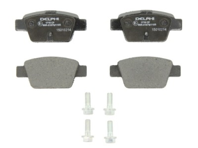 Delphi lp1719 набор тормозных колодок тормозных, тормоза дисковые фото №1