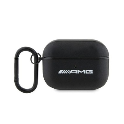 Etui Do AirPods Pro 2 AMG Leather Big Logo Czarny