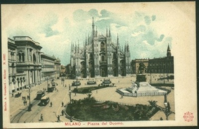 Milano. Piazza del Duomo - Eselus A. Guarneri 1900