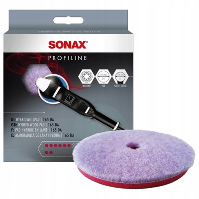 SONAX HYBRID WOLLPAD 143 DA Wełniany Pad Polerski