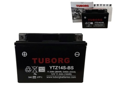 BATERÍA TUBORG AGM YTZ14S-BS 12V 11.2AH 240A SUBSTITUTO YUASA VARTA EXIDE  