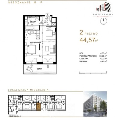 Mieszkanie, Lublin, Śródmieście, 45 m²