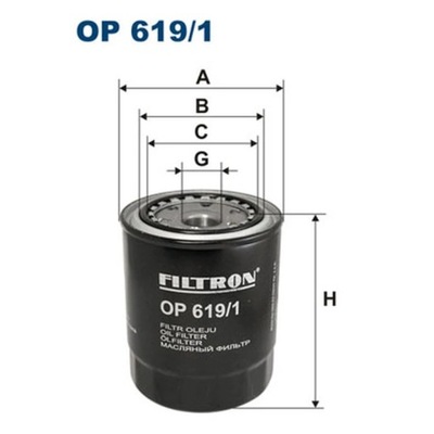 FILTRAS ALYVOS FILTRON OP 619/1 