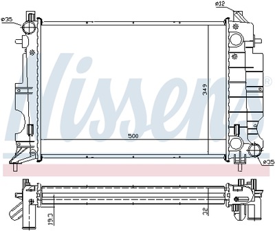 AUŠINTUVAS VARIKLIO NISSENS NIS 64037A 