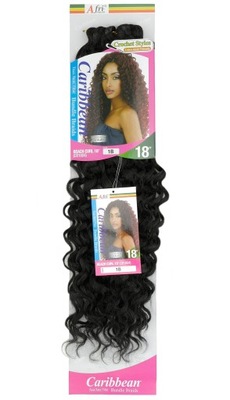 Afro loki włosy syntetyczne do wplotu Afri Naptural Beach Curl czarny 1B