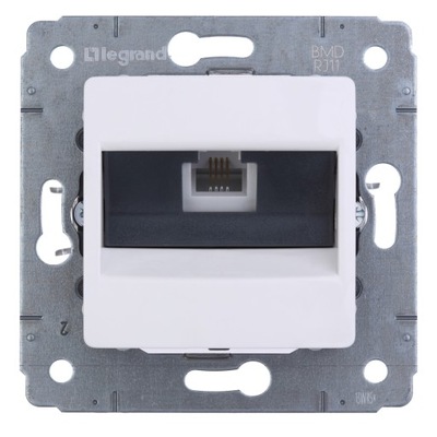 Gniazdo Telefoniczne ścienne Legrand biały