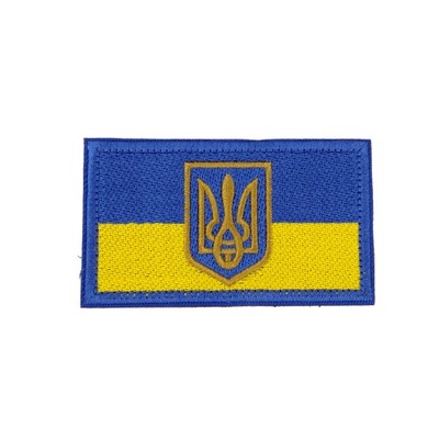 Naszywka na rzep Flaga Herb Ukrainy Morale Patch
