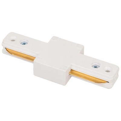 Łącznik prosty do szyn oświetleniowych LED biały