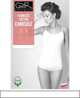 GATTA Koszulka Seamless Cotton Camisole L/White