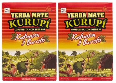 Yerba Mate Kurupi Katuava i Burrito 2x500g!