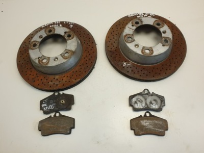 Porsche boxster 986 3.2 диск гальмівна задній комплект фото №1