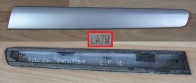 Vw polo 9n lift 06 молдинг кузовная l.t 3d la7w фото №1