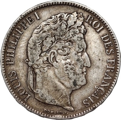 Francja, Ludwik Filip I, 5 franków 1838 A