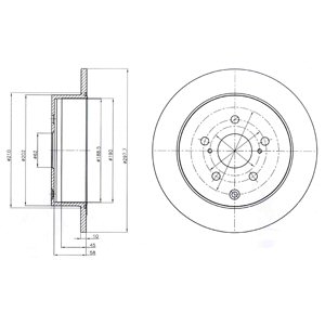 DISCOS DE FRENADO DELPHI BG4237  