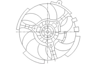 Nissens 85040 вентилятор, охлаждение двигателя фото №1