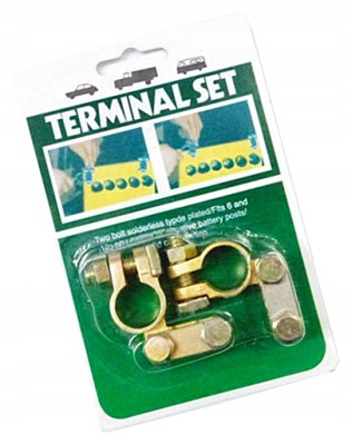 Клеми j6i51 do акумулятор універсальні mosiężne za фото №1