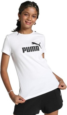 Koszulka dziewczęca t-shirt Puma ESS Logo Tee r. 164