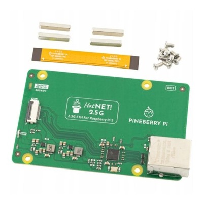 Adapter PCIe do Raspberry Pi 5 2.5G Ethernet Pineberry Pi HatNET! 2.5G