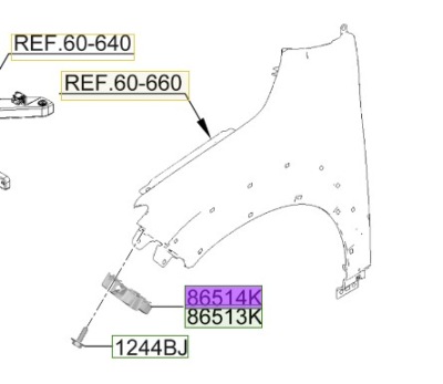 Кронштейн правий kona hyundai оригінальний номер 86514dd000 фото №1