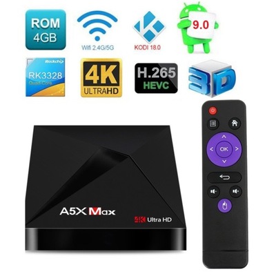 Tv Box A5X Max 4/32GB Android 9 Smart Tv