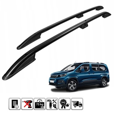 Рейлінги дахові do peugeot rifter довгий l2 +2018 r фото №1