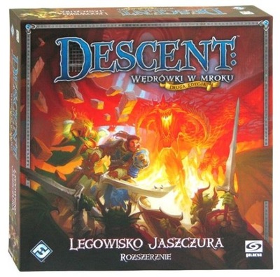 NOWA (w folii) gra Descent Legowisko jaszczura (wyd. Galakta) ed. polska