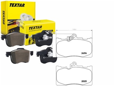 Textar 2032501 набір гальмівних колодок гальмівних, гальма дискові фото №1