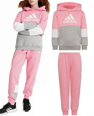 2833 KOMPLET DRES DZIECIĘCY ADIDAS BAWEŁNA 128 cm