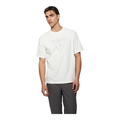 GUESS KOSZULKA MĘSKA T-SHIRT ALINO CN T-SHIRT ECRU r.M