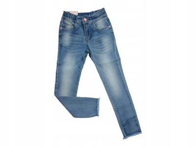 Spodnie jeans dziewczęce kolor niebieski 122/128