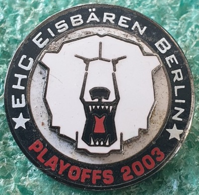 EHC EISBAREN BERLIN PLAYOFFS 2003 HOKEJ NA LODZIE