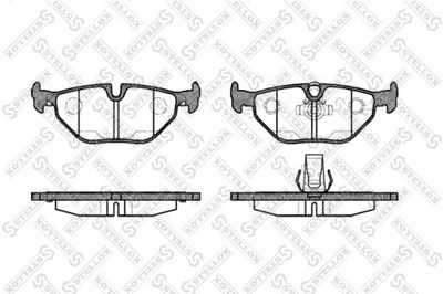 КОЛОДКИ ГАЛЬМІВНІ ЗАД Z NAKŁADKĄ ANTYWIBRACYJNĄ BMW E39 2.0-4.0/2.0D-3.0D 9