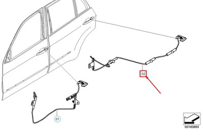 Bmw x6 e71 rear left door handle light 63177209883 7209883 фото №1