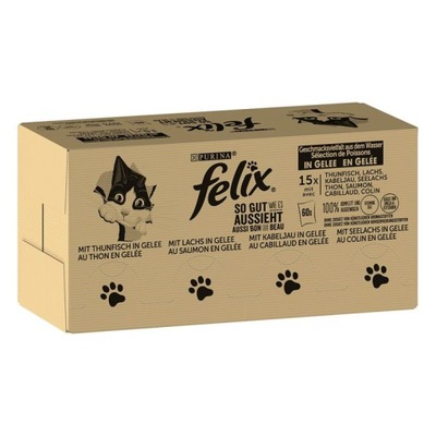 FELIX saszetki dla kota 120szt x 85g rybne smaki