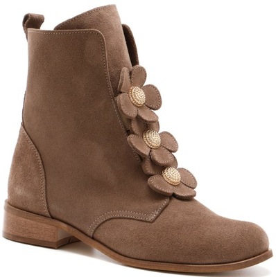 Botki NICOLE-3085 beż r40