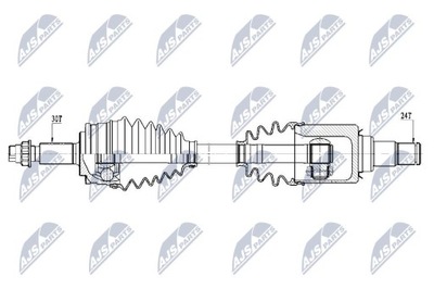 SEMI-EJE DE ACCIONAMIENTO TOYOTA RAV4 2.5 EE.UU. 13-18, SCION TC  