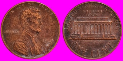 1 Cent USA 1983 D Denver U 131