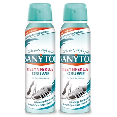2X SANYTOL Dezodorant Antybakteryjny do Obuwia