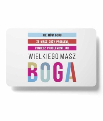 Magnes na lodówkę - Nie mów Bogu