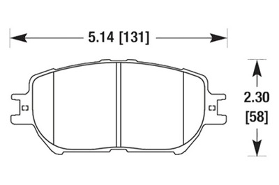 HAWK HPS TOYOTA CAMRY 2001- КОЛОДКИ ПЕРЕД HB474F.681