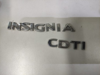 EMBLEMA INSCRIPCIÓN TAPA DE MALETERO OPEL INSIGNIA CDTI ORIGINAL  