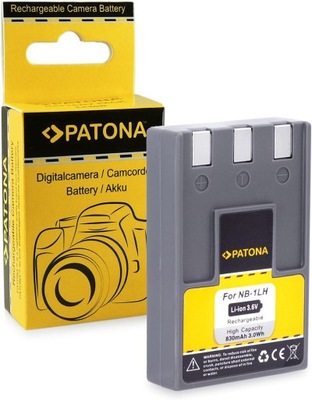 PATONA akumulator bateria NB-1LH 3.6V 830mAh Canon Ixus V2 V3 300 400 500