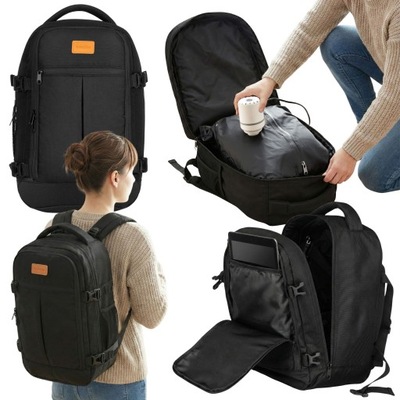 PLECAK DO SAMOLOTU RYANAIR 40X30X20 WIZZAIR KABINOWY 26L + POMPKA PRÓŻNIOWA