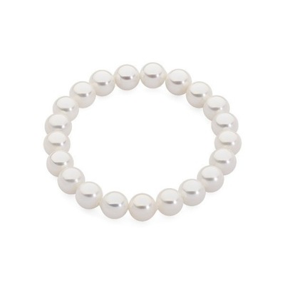 Bransoletka kolor biały perła 8mm