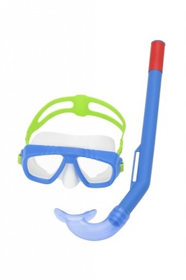Maska z rurką nurkowanie niebieska dla dzieci 3+