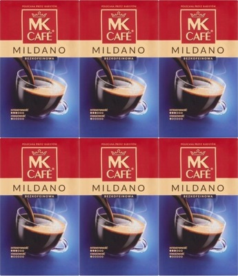 Kawa bezkofeinowa mielona MK Cafe Mildano 250 g x6