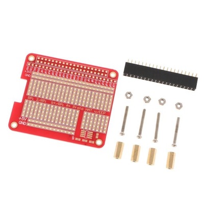 DIY Proto HAT Shield Raspberry Pi 2 HAT Płytka do Raspberry Pi 2 B+/A+ Czerwona