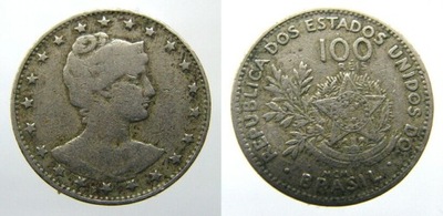 410. BRAZYLIA, 100 REIS, 1901